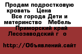 Продам подростковую кровать › Цена ­ 4 000 - Все города Дети и материнство » Мебель   . Приморский край,Лесозаводский г. о. 